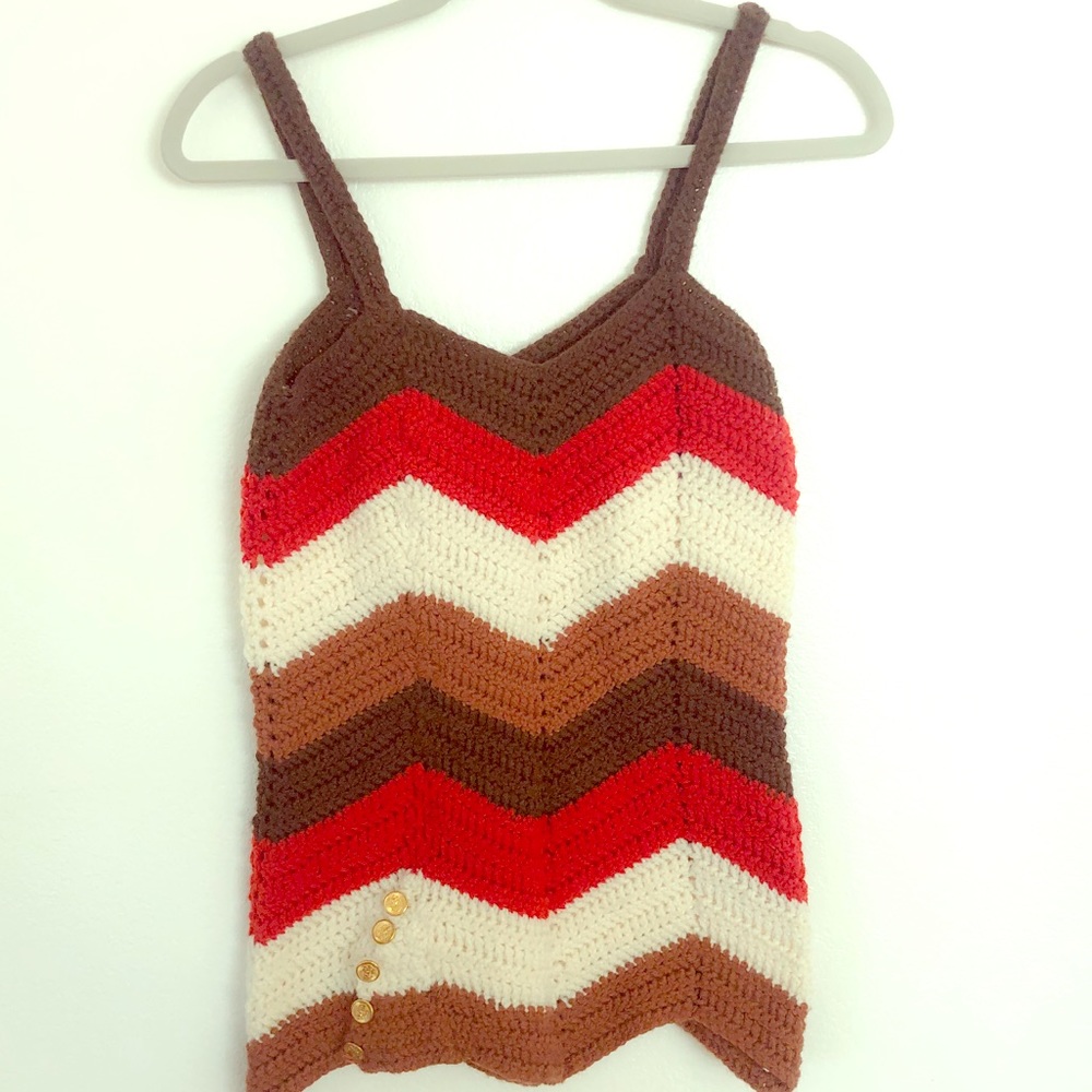 Vintage Handmade Crochet Vest